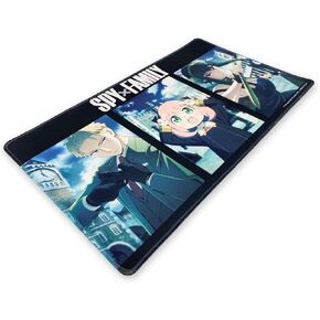 KESS Spy x Family Board Games Play Mat (The Forgers) – 24x13", Mouse Pad Compatible, Tabletop Accessory for Card Game, Dice, RPG Gaming, Non- Slip Mat