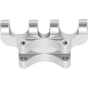 Rear Axle ,Aluminum Alloy Remote Control Car Upgrades,Rear Axle Accessory with Screws for SCX24/90081/C10 1/24 Simulated RC Car (Silver)
