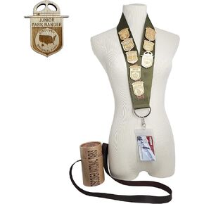 National Park Junior Ranger Scouts Badges Display Lanyard/Enamel Pin & Patch Organizer