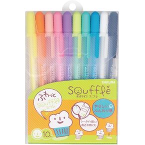 Sakura Color aqueous ballpoint pen ball sign souffle 10 colors PGB10VN