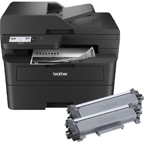 Brother MFC-L2900DW XL Wireless Compact Monochrome All-in-One Laser Printer with Duplex Copy & Scan, Fax, Black & White | Up to 4,200 Pages of Toner Included(1), Amazon Dash Replenishment Ready