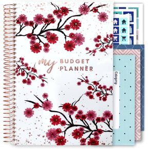 Budget Planner (12 Months Undated) with Cash Envelopes 250+ Budgeting Stickers & Sticker Tabs - Monthly Financial Planner - Expense Tracker - Busy Bee Planners