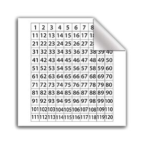 Geyer Instructional Products 161806 120 Number Grid Low TAC Chart