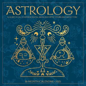 Willow Creek Press Astrology Monthly 2025 Wall Calendar (12" x 12")