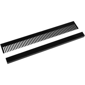 Cyrank Aquarium Overflow Comb, 320mm Length Black Fish Jar Weir Comb Removable Marine Sump for Preventing Fish Shrimp into The Overflow Box