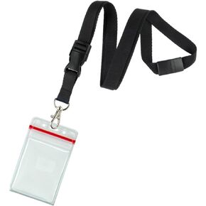 5 Pack - Premium Quick Release Lanyards with Detachable Buckle & Heavy Duty Waterproof Badge Holders by Specialist ID (Assorted Colors)