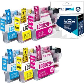 LCL Compatible Ink Cartridge Replacement for Brother LC3029 XXL LC30293PK LC30293PKS LC3029C LC3029M LC3029Y High Yield MFC-J6535DW J6535DWXL J6935DW J5830DW J5830DWXL J5930DW (6-Pack 2C2M2Y)
