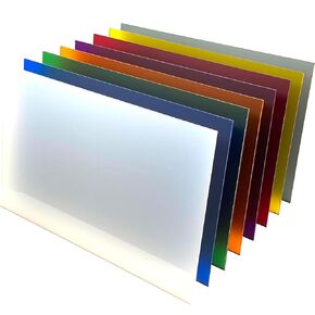 Pastel Acrylic Variety Pack | 2.6mm (1/8th Inch), 12x19 inch, CO2 Laser & Glowforge Performance Series Ready, cast Acrylic in a Variety of Solid Opaque Colors, Craft Closet Brand