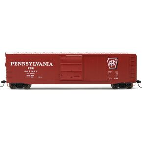 Pennsylvania Railroad Box Car with Sliding Door Running Number 607587 HO Scale Train Rolling Stock HR6586D