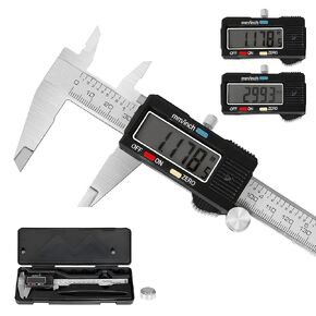YELLOW JACKET Digital Caliper Measuring Tool 6 Inch,IP54 Vernier Calipers Micrometer with Large LED Screen and Inch/MM/Fraction Switch,Caliper Tool for DIY, Household,Jewelry
