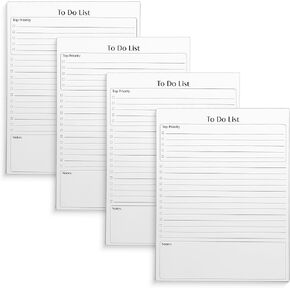 Better Office Products To Do List Notepad, 8.5" x 11", Planning Note Pad, 50 Sheets, Daily Agenda Productivity Checklist Organizer, (1 Pack)