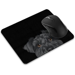 Non-Slip Rectangle Mousepad, WIRESTER Red Teacup Pomeranian Dog Mouse Pad for Home, Office and Gaming Desk