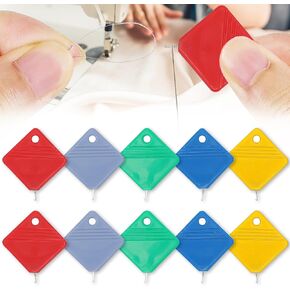 10 Piece Square Plastic Needle Threader, 2024 Hand Sewing Automatic Needle Threader for All Needle Sizes for Hand Sewing