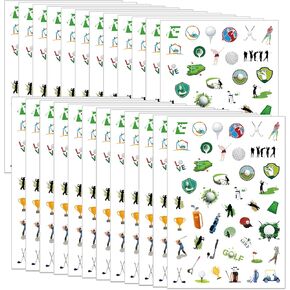 1200+PCS Golf Stickers -Golf Stickers/A4 Stickers Party Supplies Decorations Outdoor Sport Birthday Baby Shower Party Favors
