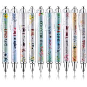 Mr. Pen- Christian Pen Set, 10 Pack, Floral Serenity, Black Ink, Bible Verse Pens, Christian Pens for Women, Bible Pens No Bleed Through, Ballpoint Pens Ballpoint, Christmas Gift