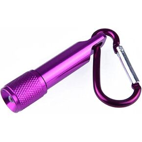 Purple Mini Bright Key Ring Portable Pocket Torch,Keychain LED Flashlight, Bike Headlights for EDC, Night Reading, Camping, Power Outage, Emergency Sports and Outdoors