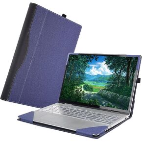 for HP Laptop Case Envy X360 15-DS/DR/BP/BQ/CP/CN 15.6" Series Note Case Holster, PU Holster for HP Envy X360 15-cp/15m-cp and 15-bp/15m-bp and 15-bq/15m-bq and 15-cn/15m-cn (Wine red)