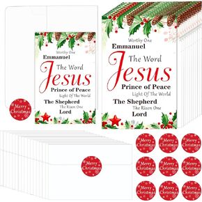 Zhanmai 150 Pcs bulk Looking for Jesus Christmas Cards Holiday Traditional Greeting Cards with 150 Pcs Envelopes 150 Pcs Stickers Religious Jesus Cards Christmas Cards Gift for Adults