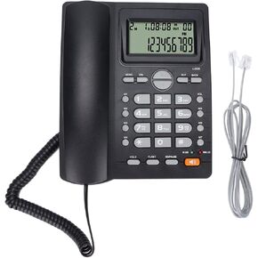 Telephone Landline Phones, Corded Phone Noise Reduction Desk Phone Home Phones with Caller ID Mute Redial Function for Home Hotel Office