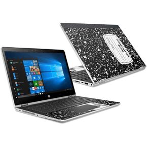 MightySkins Carbon Fiber Skin for HP Pavilion X360 15.6" (2018) - Composition Book | Protective, Durable Textured Carbon Fiber Finish | Easy to Apply, Remove, and Change Styles | Made in The USA