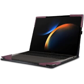 Laptop Sleeve for Samsung Galaxy Book3 Pro case Galaxy Book3 ultra16 Drop-Proof Business Computer Leather case Shell (Dark Gray)