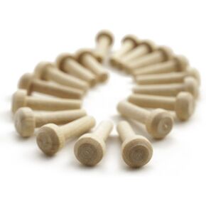 Wood Axle Peg | Fits 3/16 Inch Hole | 100 Pack | 13/16 in. Long - 5/8 in. Tenon