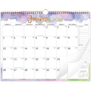 2025 Calendar - Monthly Wall Calendar 2025, 15" x 11.5", January 2025 - December 2025, 2025 Wall Calendar with Twin-Wire Binding, Large Blocks and Julian Dates, Perfect Organizer for Home & Office