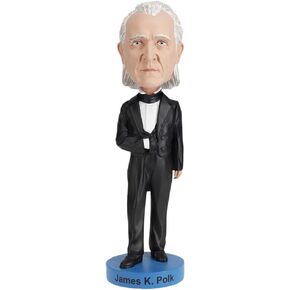 Royal Bobbles James K. Polk Bobblehead, Premium Polyresin Lifelike Figure, Unique Serial Number, Exquisite Detail