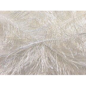 100 Gram White Eyelash Yarn Ice Fun Fur