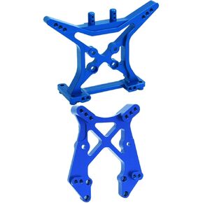 2pcs Aluminum Front Rear Shock Tower Upgrades Part for Ecx 1/10 2WD Ruckus/Axe/Brutus/Circuit/AMP MT/AMP DB/AMP CRUSH/K&N Torment,ARRCat RC Hop-Up Parts,#ECX1020#ECX331001,Navy Blue