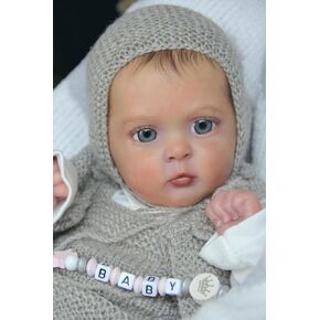 Anano Lifelike Reborn Baby Dolls Toddler Girl 19inch Silicone Baby Real Life Baby Dolls Girl Realistic Reborn Babies That Look Real Newborn Baby Boys with Pacifier Chain for Age 3+