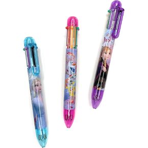 Authentic Frozen, Elsa, Anna and Olaf Retractable Multicolor 6-1 Pens (2 Random Piece)