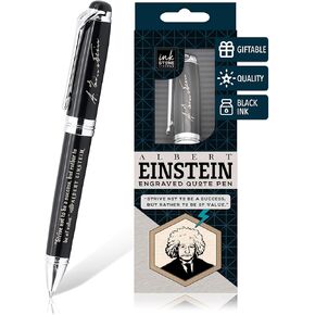 Inkstone Inspirational Albert Einstein Quote Black Pens - Perfect for Nursing School Essentials, Nurse Accessories, Graduation Gifts, and Motivational Pens for Work and School