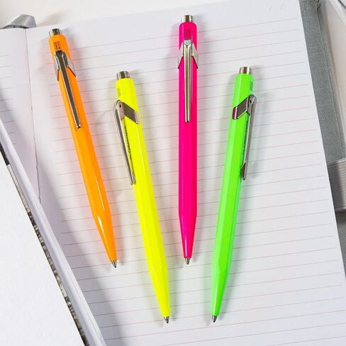 قلم حبر جاف Caran D'ache 849 Pop Line Fluo أرجواني مع صندوق معدني (849.590) in Saudi Arabia