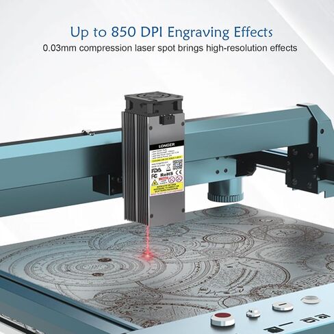 LONGER Ruby Ultimate Pulsed Infrared Laser Module for Laser B1 / RAY5 20W(5 pin), 0.03*0.03mm ultra-fine laser engraving, for customization of jewelry, metal business cards, leather, and handicrafts in Kuwait