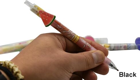 Maydahui 6 PCS Retractable Fruit Rollerball Gel Pens Priting Animal Pen Watermelon Lemon Avocado Strawberry Blueberry Peach Style Black Ink for School Party Office in Saudi Arabia