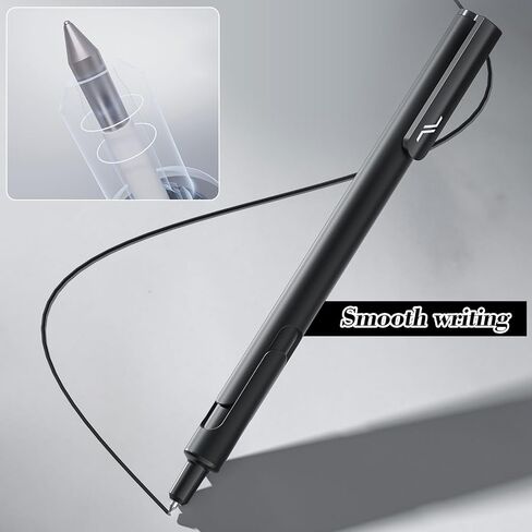 Gel Pen, Thin Tip Smooth Writing Pen, Ball Point Pen, 6PCS 0.5mm Fast Drying Black Ink Pens, Suitable For School Offices, Household Goods, Gifts Tor Men And Women (6pcs0202) in Saudi Arabia