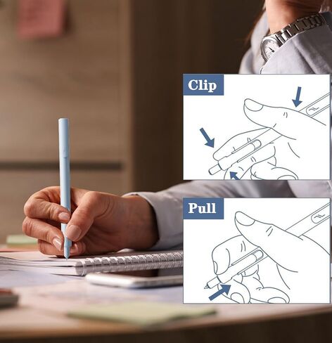 Gel Pen, Thin Tip Smooth Writing Pen, Ball Point Pen, 6PCS 0.5mm Fast Drying Black Ink Pens, Suitable For School Offices, Household Goods, Gifts Tor Men And Women (6pcs0202) in Saudi Arabia