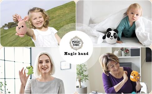 مجموعة كروشيه يونيكورن بيضاء DIY - مجموعة حرفية يدوية كاملة للإبداعات السحرية، تتضمن خيوط ناعمة ودليل خطوة بخطوة in Saudi Arabia