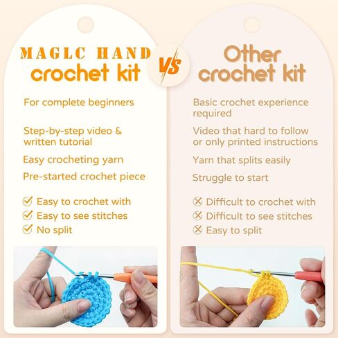 مجموعة كروشيه يونيكورن بيضاء DIY - مجموعة حرفية يدوية كاملة للإبداعات السحرية، تتضمن خيوط ناعمة ودليل خطوة بخطوة in Saudi Arabia