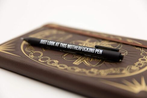 GetBullish Set Of 5 Sweary Fck Cussing Gel Pens, Black, Snarky Novelty Office Supplies, Sassy Gifts For Friends, Co-Workers, Boss in Saudi Arabia