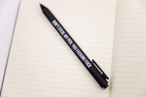 GetBullish Set Of 5 Sweary Fck Cussing Gel Pens, Black, Snarky Novelty Office Supplies, Sassy Gifts For Friends, Co-Workers, Boss in Saudi Arabia