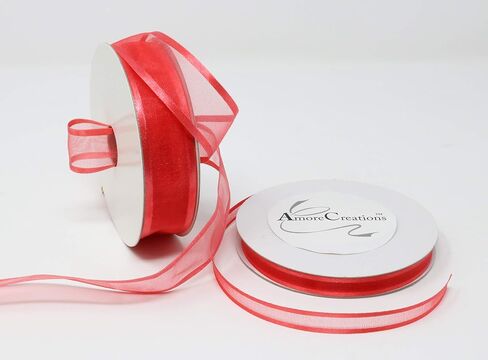 Aqua Organza Ribbon with Satin Edge-25 Yards X 7/8 Inches in Saudi Arabia