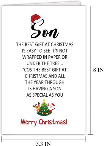 Supoeguk Romantic Christmas Card for Him Her, Cute Xmas Card for Wife Husband, Merry Christmas Card, My Christmas Wish Came True, I Found You in Kuwait