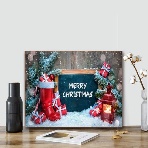 ACENGXI طلاء عيد الميلاد بالأرقام طلاء عيد الميلاد بالأرقام عيد ميلاد سعيد DIY قماش الطلاء بالأرقام شجرة عيد الميلاد الاكريليك اللوحة ديكور المنزل الطلاء بالأرقام سانتا كلوز للأطفال البالغين 16 × 20 بوصة in Kuwait