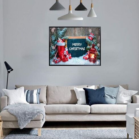 ACENGXI طلاء عيد الميلاد بالأرقام طلاء عيد الميلاد بالأرقام عيد ميلاد سعيد DIY قماش الطلاء بالأرقام شجرة عيد الميلاد الاكريليك اللوحة ديكور المنزل الطلاء بالأرقام سانتا كلوز للأطفال البالغين 16 × 20 بوصة in Kuwait