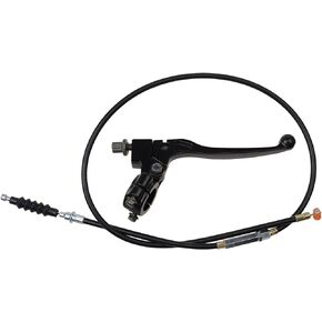 GOOFIT Universal 7/8" Handlebar Left Clutch Lever with Clutch Cable Replacement for CRF XR SSR 50cc 70cc 90cc 110cc 125cc Engine Chinese Dirt Bikes Pit Bike(Black)