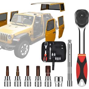 مجموعة أدوات إزالة لسيارة جيب عالميًا، مجموعة أدوات توركس تستخدم في إزالة الباب والإطارات الاحتياطية والأجهزة الأخرى in Kuwait