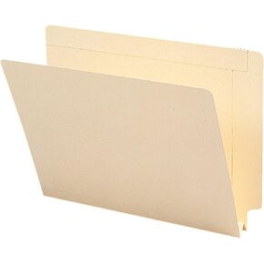 Smead End Tab File Folder, Reinforced Straight-Cut Tab, 1-1/2" Expansion, Letter Size, Manila, 50 per Box (24275)