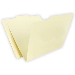 RAYSON Letter-Size Manila File Folders - 1/3-Cut Tab, Assorted 1/3-Cut Tabs in Left, Right, Center Positions, Organize Your Documents!